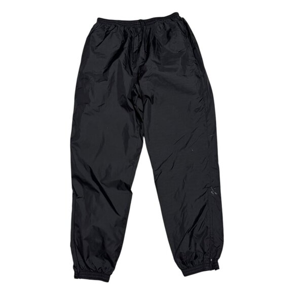 NIKE Vintage Y2K 90s Splash Windbreaker Lined Black Track Pants Mens XL - Picture 1 of 6